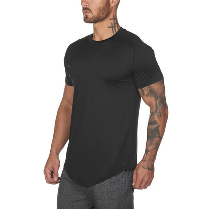 Men's Mesh Quick-drying Breathable Fitness Bodybuilding O-neck Slim Fit Tops | 6643