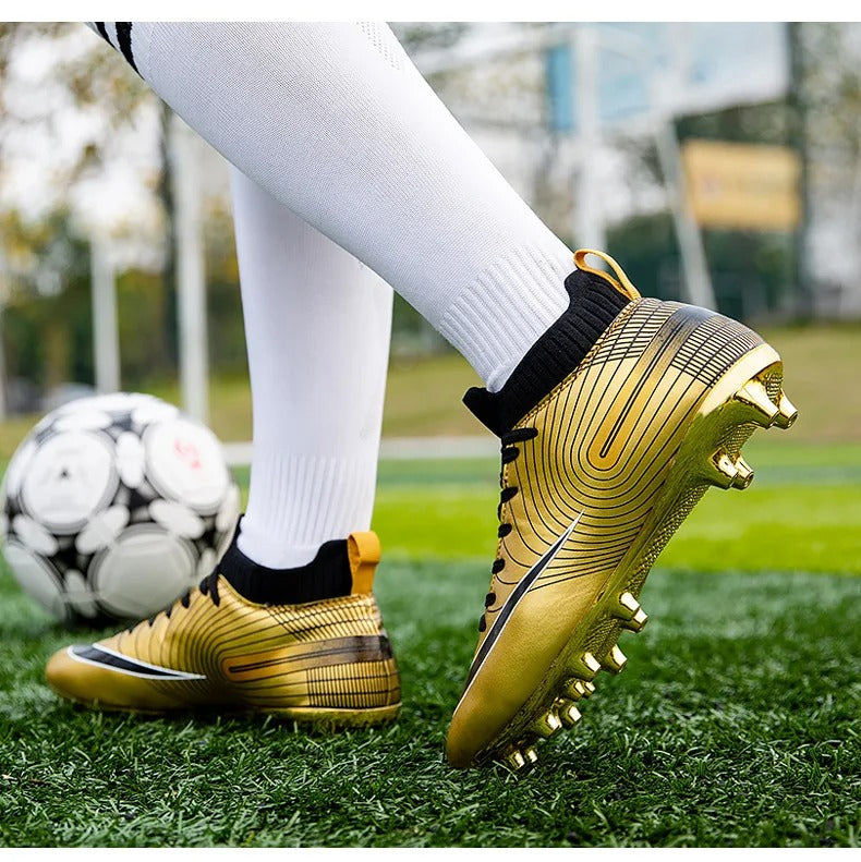 Professional Soccer Shoes Long Spikes "AG Ankle" "Football Boots" Outdoor Cleats Soccer Boots | 32751G