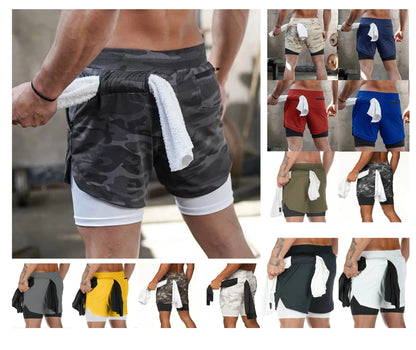 Men's Cozy Short Athletic Gym Shorts With Pockets Elastic Casual Shorts | DK-858