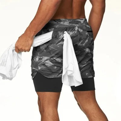 Men's Cozy Short Athletic Gym Shorts With Pockets Elastic Casual Shorts | DK-858