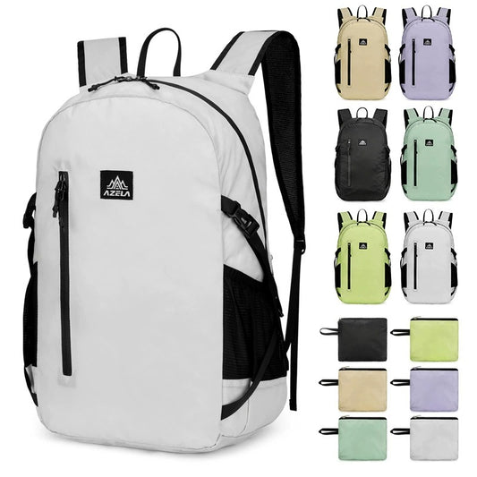 AZELA 20-35L Lightweight Outdoor Backpack – Foldable Hiking, Cycling & Travel Pack for Men & Women | A1365