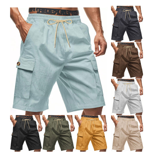 Men's Corduroy-Texture Cargo Shorts - Summer Relaxed Fit Utility Shorts | CFT-1