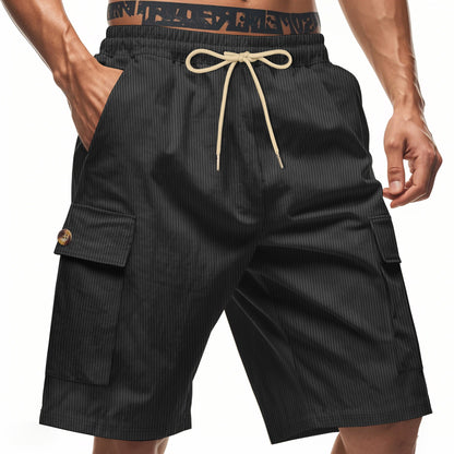 Men's Corduroy-Texture Cargo Shorts - Summer Relaxed Fit Utility Shorts | CFT-1