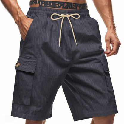 Men's Corduroy-Texture Cargo Shorts - Summer Relaxed Fit Utility Shorts | CFT-1
