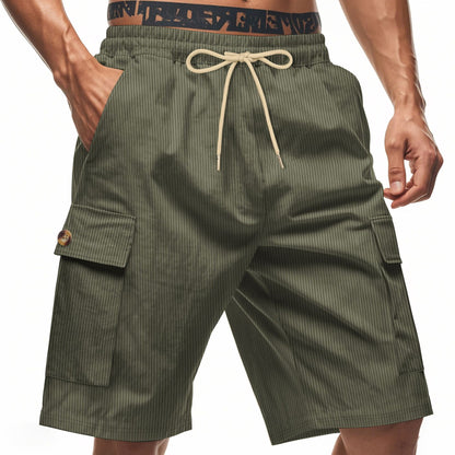 Men's Corduroy-Texture Cargo Shorts - Summer Relaxed Fit Utility Shorts | CFT-1