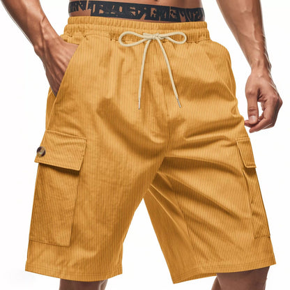 Men's Corduroy-Texture Cargo Shorts - Summer Relaxed Fit Utility Shorts | CFT-1