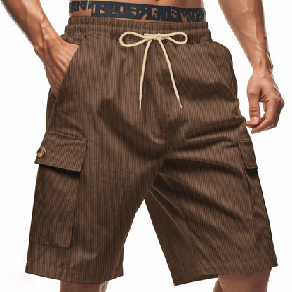 Men's Corduroy-Texture Cargo Shorts - Summer Relaxed Fit Utility Shorts | CFT-1