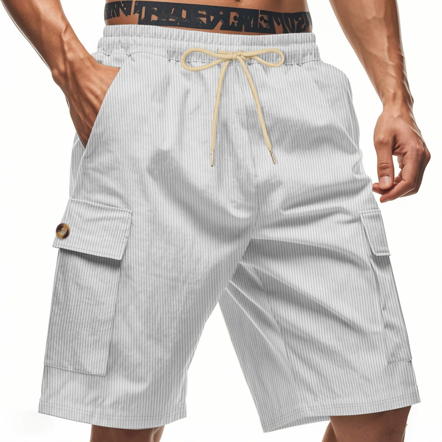 Men's Corduroy-Texture Cargo Shorts - Summer Relaxed Fit Utility Shorts | CFT-1