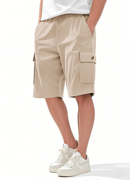 Men's Corduroy-Texture Cargo Shorts - Summer Relaxed Fit Utility Shorts | CFT-1
