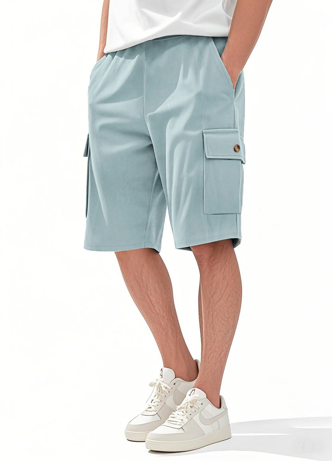 Men's Corduroy-Texture Cargo Shorts - Summer Relaxed Fit Utility Shorts | CFT-1