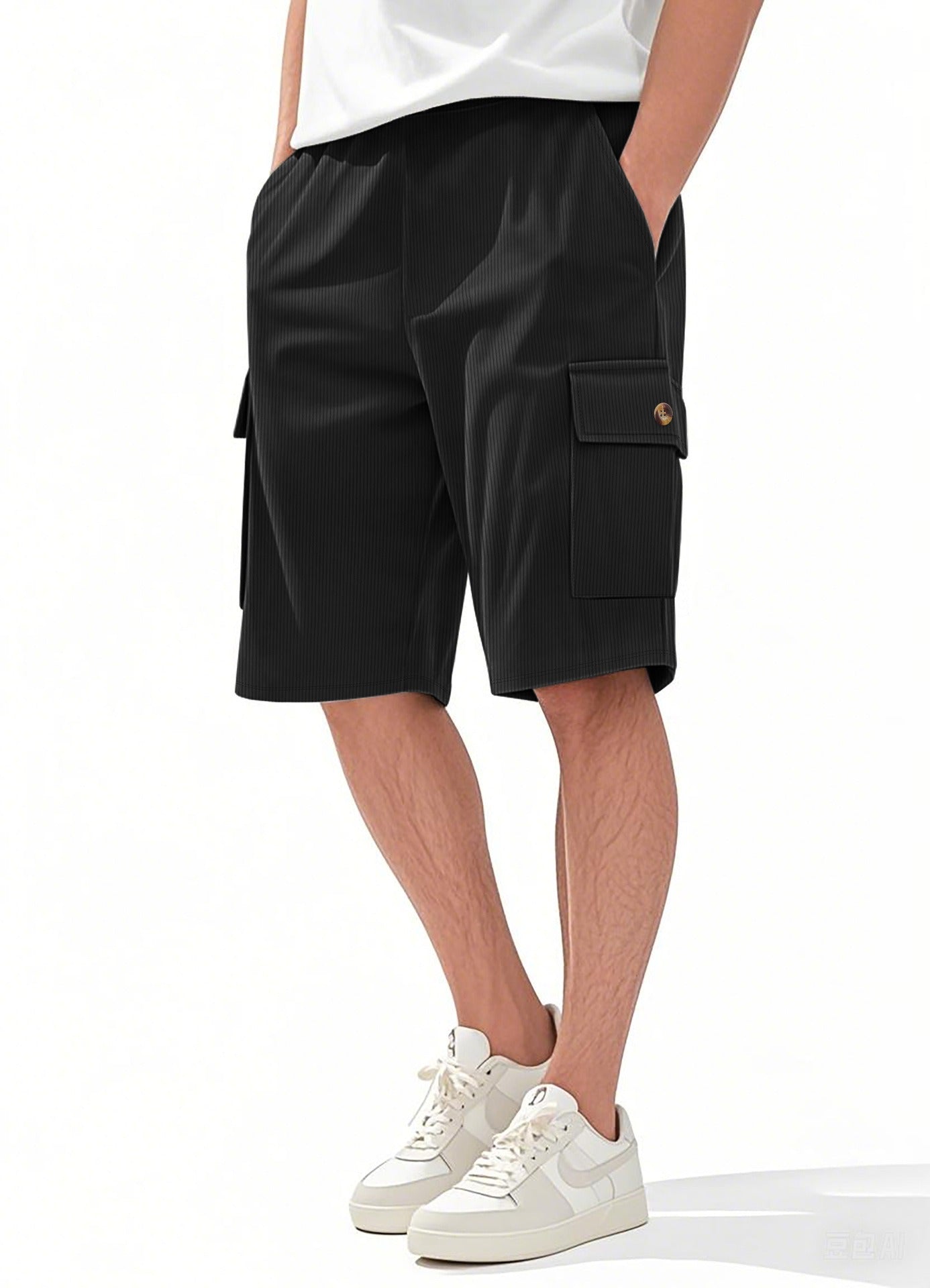 Men's Corduroy-Texture Cargo Shorts - Summer Relaxed Fit Utility Shorts | CFT-1