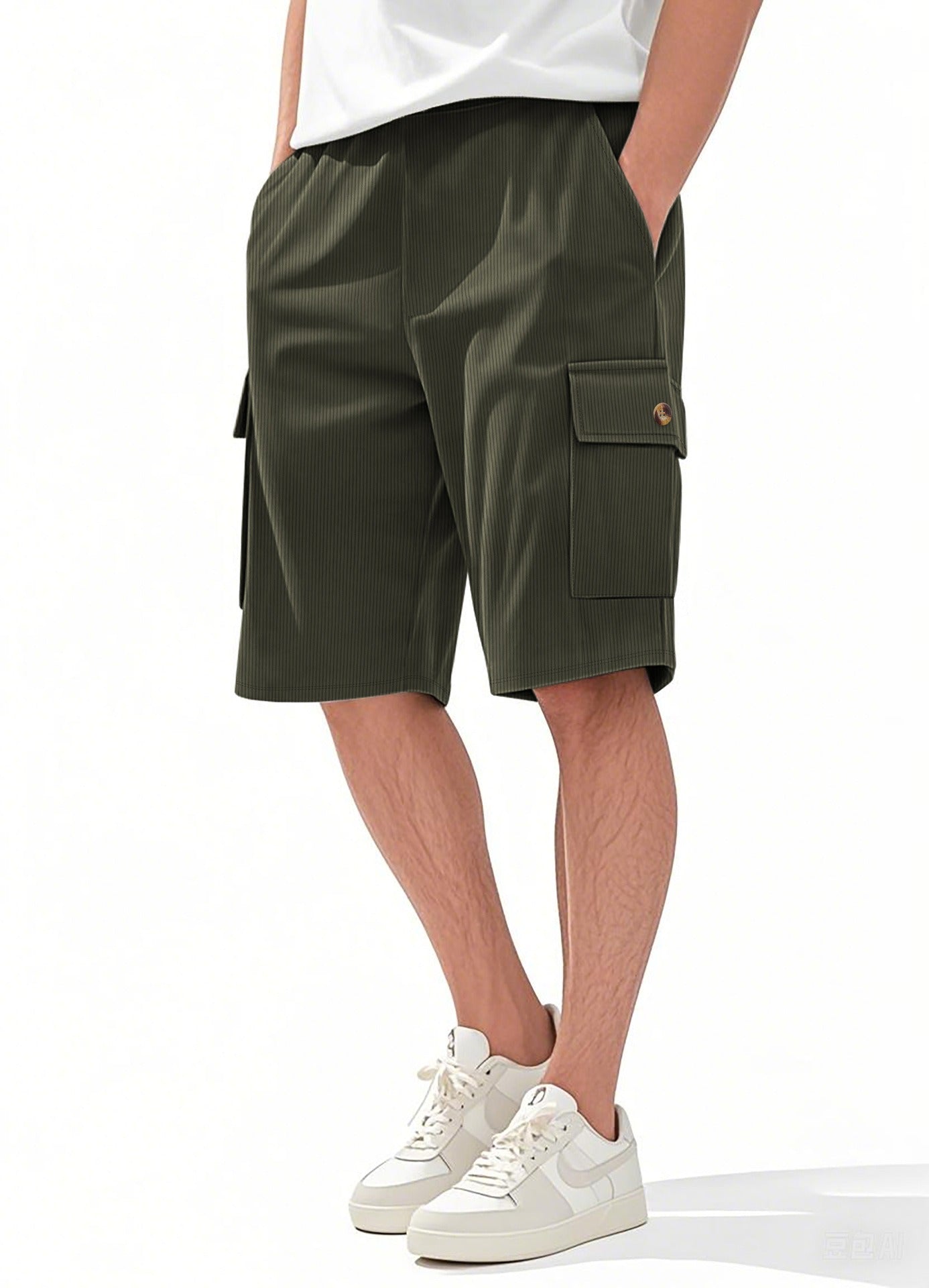 Men's Corduroy-Texture Cargo Shorts - Summer Relaxed Fit Utility Shorts | CFT-1