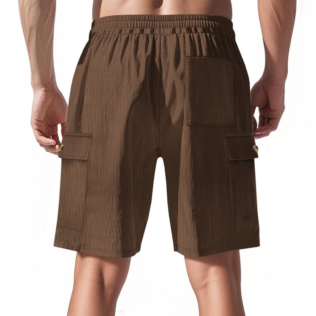 Men's Corduroy-Texture Cargo Shorts - Summer Relaxed Fit Utility Shorts | CFT-1