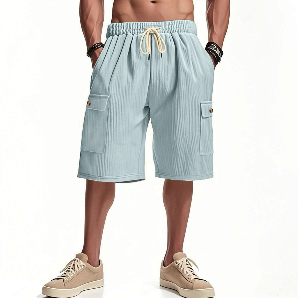 Men's Corduroy-Texture Cargo Shorts - Summer Relaxed Fit Utility Shorts | CFT-1