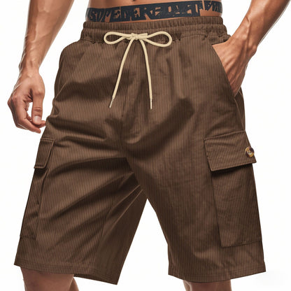 Men's Corduroy-Texture Cargo Shorts - Summer Relaxed Fit Utility Shorts | CFT-1