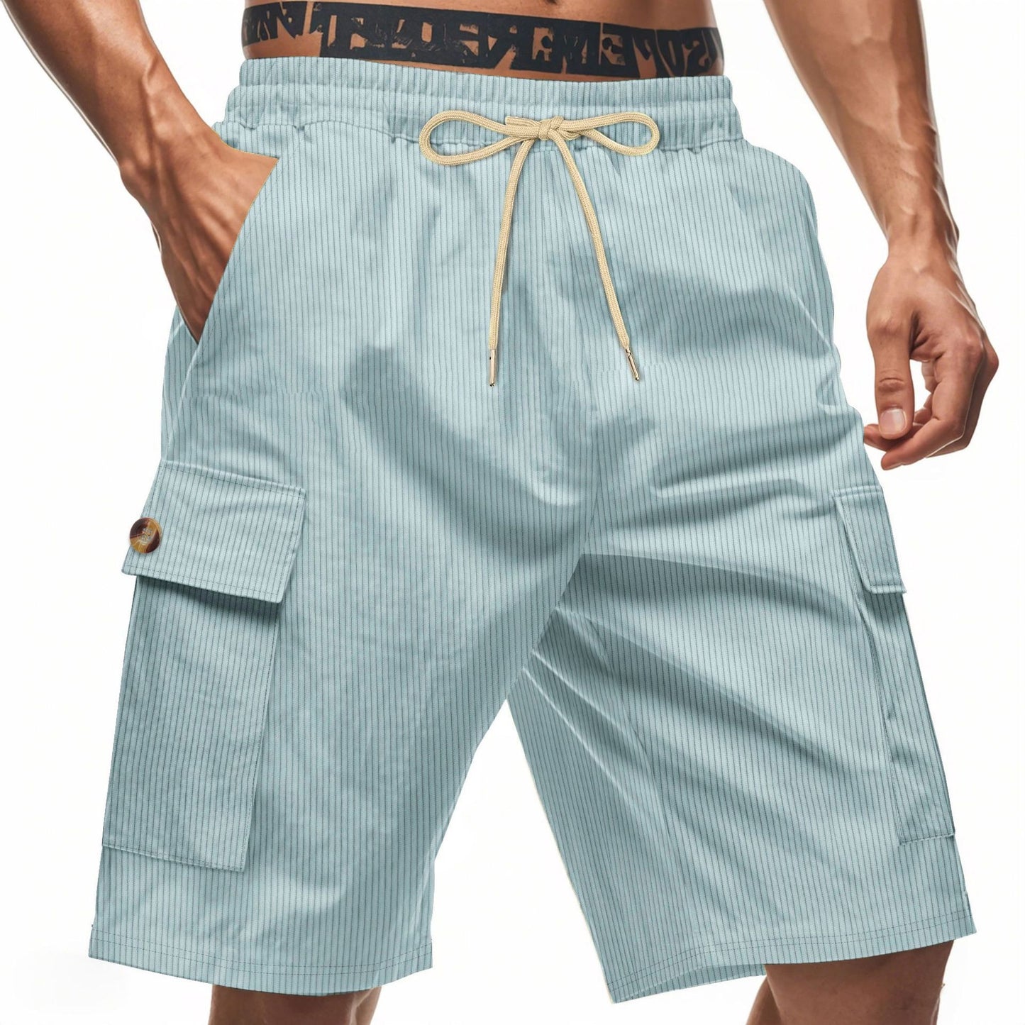 Men's Corduroy-Texture Cargo Shorts - Summer Relaxed Fit Utility Shorts | CFT-1