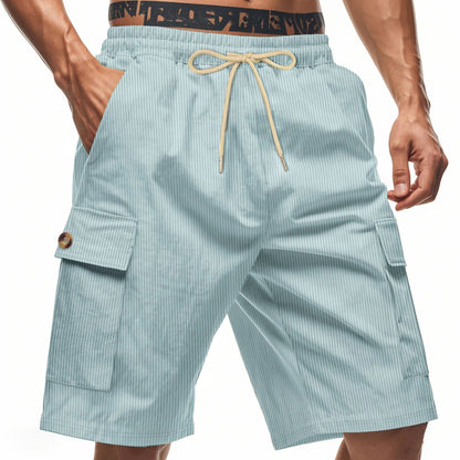 Men's Corduroy-Texture Cargo Shorts - Summer Relaxed Fit Utility Shorts | CFT-1