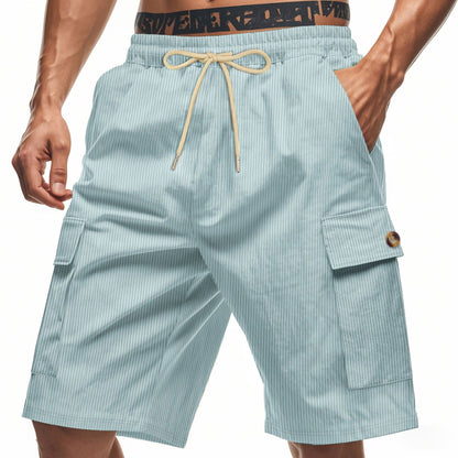 Men's Corduroy-Texture Cargo Shorts - Summer Relaxed Fit Utility Shorts | CFT-1