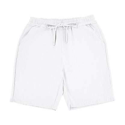 Men’s Summer Linen Hooded Shirt & Shorts Set Lightweight Casual Beachwear Set | CW15