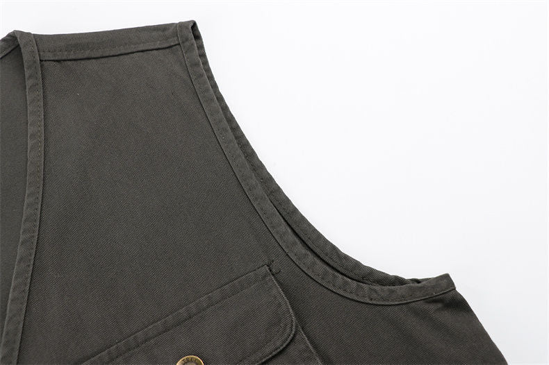 Men's Outdoor Multi-Pocket Fishing Vest Sleeveless Breathable Jacket | D210-N701