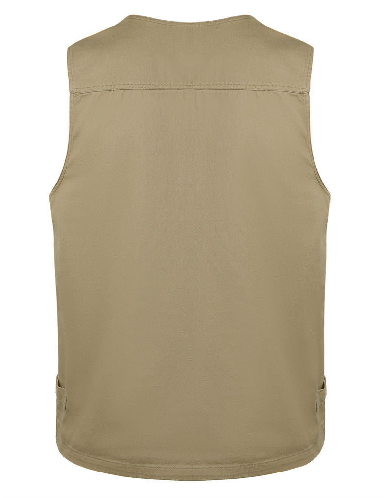 Men's Outdoor Multi-Pocket Fishing Vest Sleeveless Breathable Jacket | D210-N701