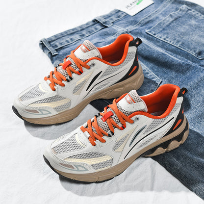 Men’s Retro Sport Sneakers – Lightweight Breathable Trainers with Cushioned Sole | A98