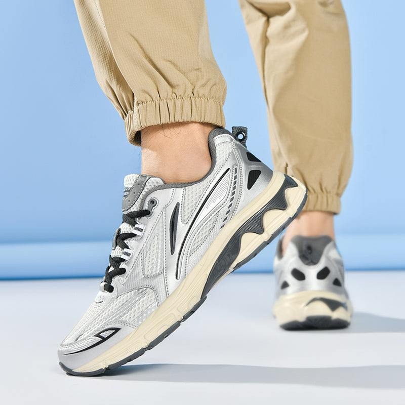 Men’s Retro Sport Sneakers – Lightweight Breathable Trainers with Cushioned Sole | A98