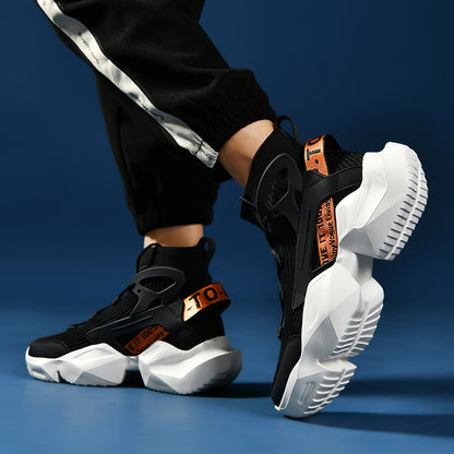 Men’s Trendy Knit Running Sneakers – Ultra-Lightweight, Breathable & Shock-Absorbing Sport Shoes | 803-1