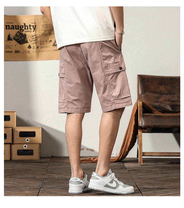Men's Summer Fashion Cotton Sport Casual Straight Cargo Shorts | G3681