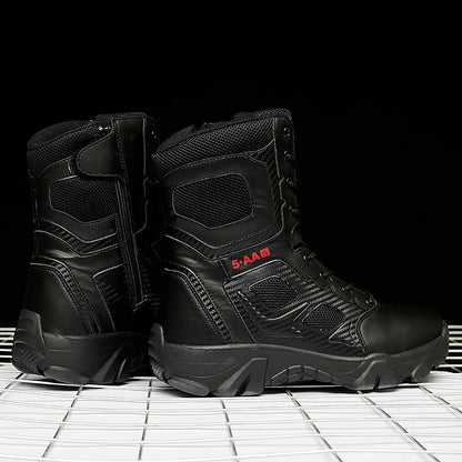 Military Shoes MilTec Tactical Side Zip Boots Black & Desert | 068