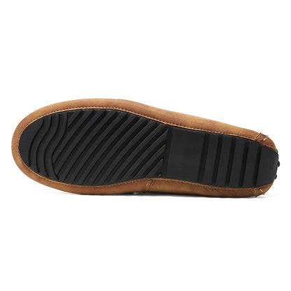 Men’s Plus Size Leather Loafers – Slip-On Driving Moccasins | 2566