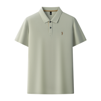 Men's Premium 220GSM Hexagonal Pearl Mercerized Cotton Polo Shirt Embroidered Summer Collection | 8561