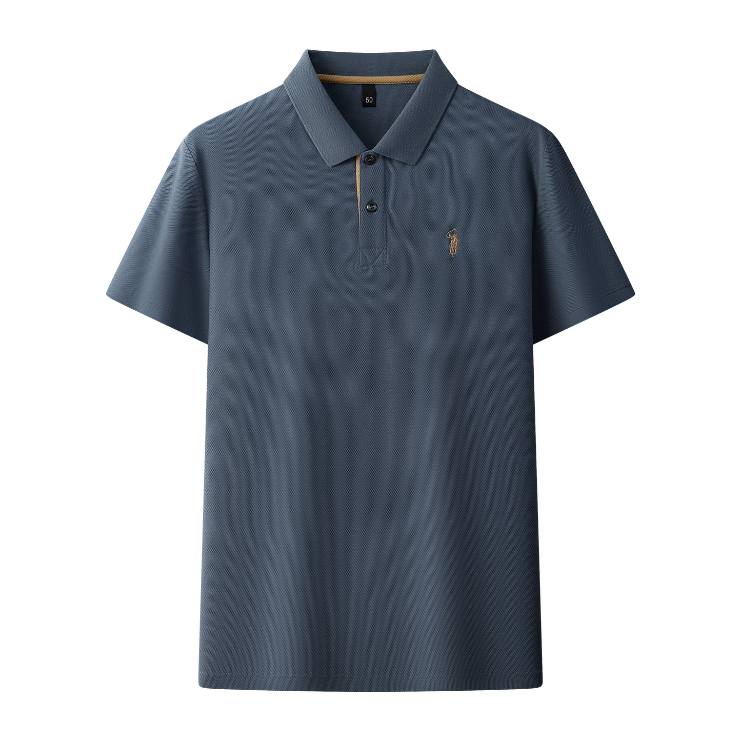 Men's Premium 220GSM Hexagonal Pearl Mercerized Cotton Polo Shirt Embroidered Summer Collection | 8561