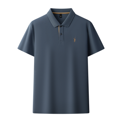 Men's Premium 220GSM Hexagonal Pearl Mercerized Cotton Polo Shirt Embroidered Summer Collection | 8561