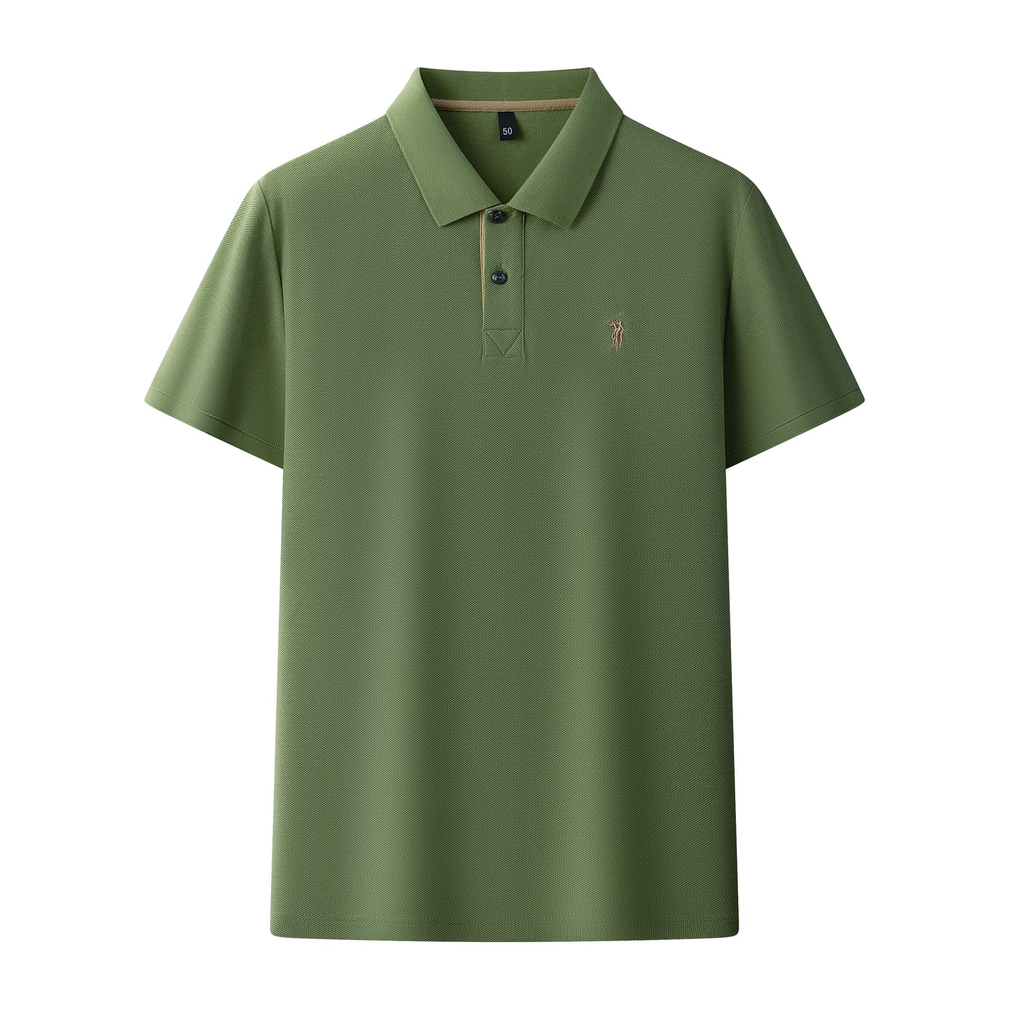 Men's Premium 220GSM Hexagonal Pearl Mercerized Cotton Polo Shirt Embroidered Summer Collection | 8561