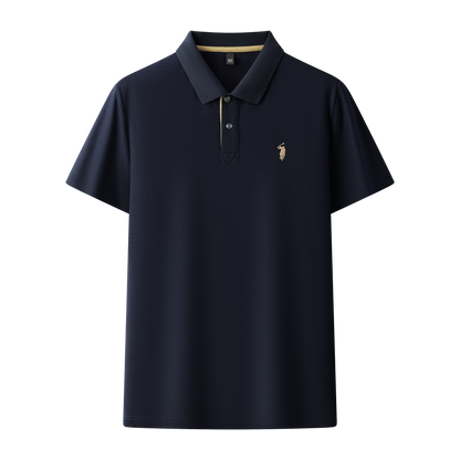 Men's Premium 220GSM Hexagonal Pearl Mercerized Cotton Polo Shirt Embroidered Summer Collection | 8561