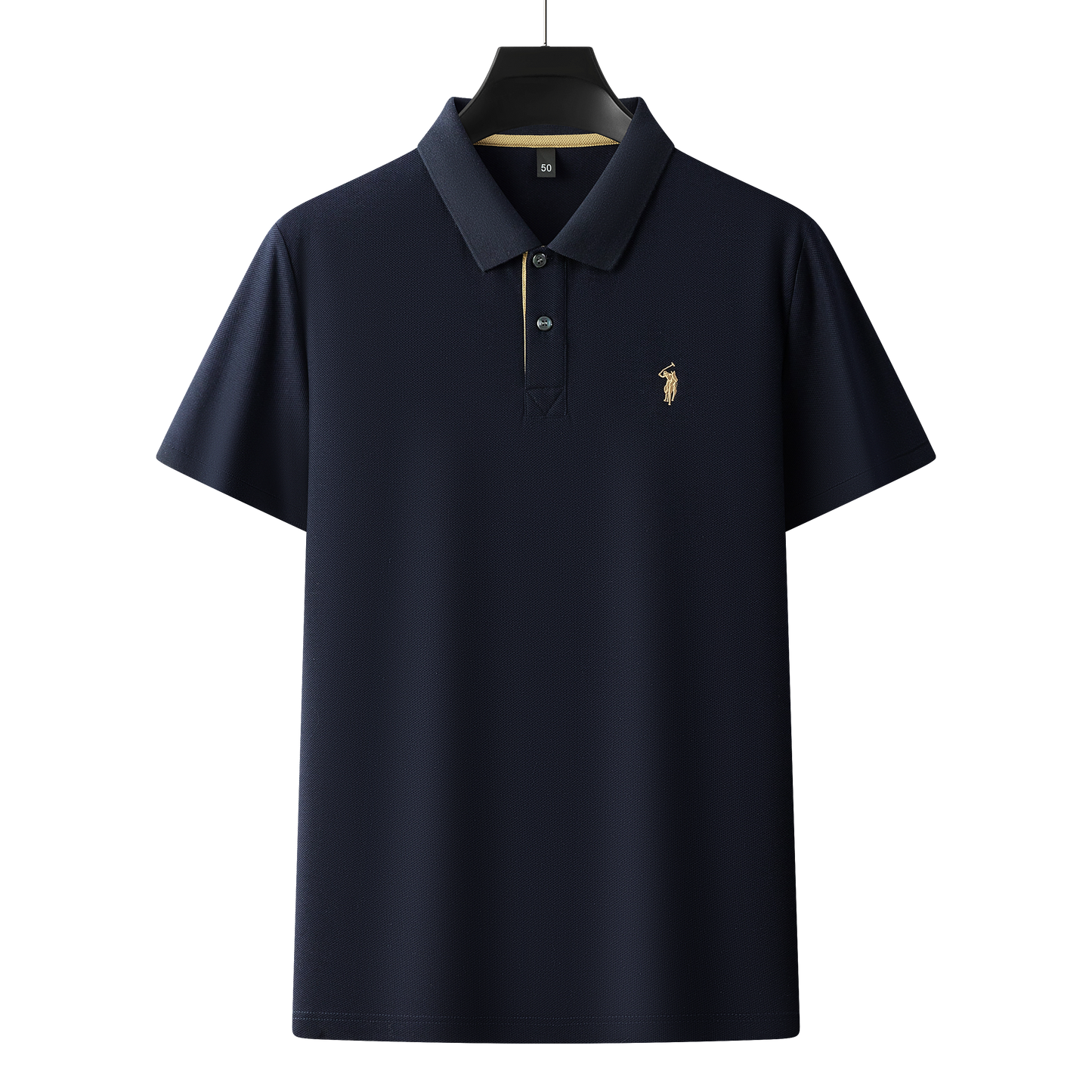 Men's Premium 220GSM Hexagonal Pearl Mercerized Cotton Polo Shirt Embroidered Summer Collection | 8561