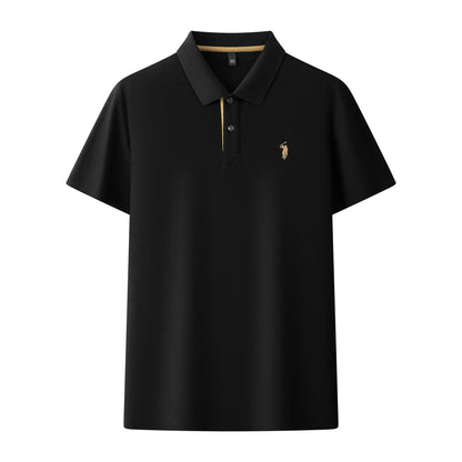 Men's Premium 220GSM Hexagonal Pearl Mercerized Cotton Polo Shirt Embroidered Summer Collection | 8561