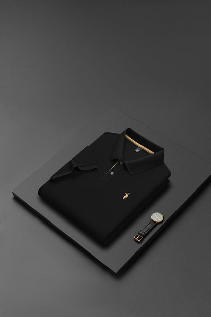 Men's Premium 220GSM Hexagonal Pearl Mercerized Cotton Polo Shirt Embroidered Summer Collection | 8561