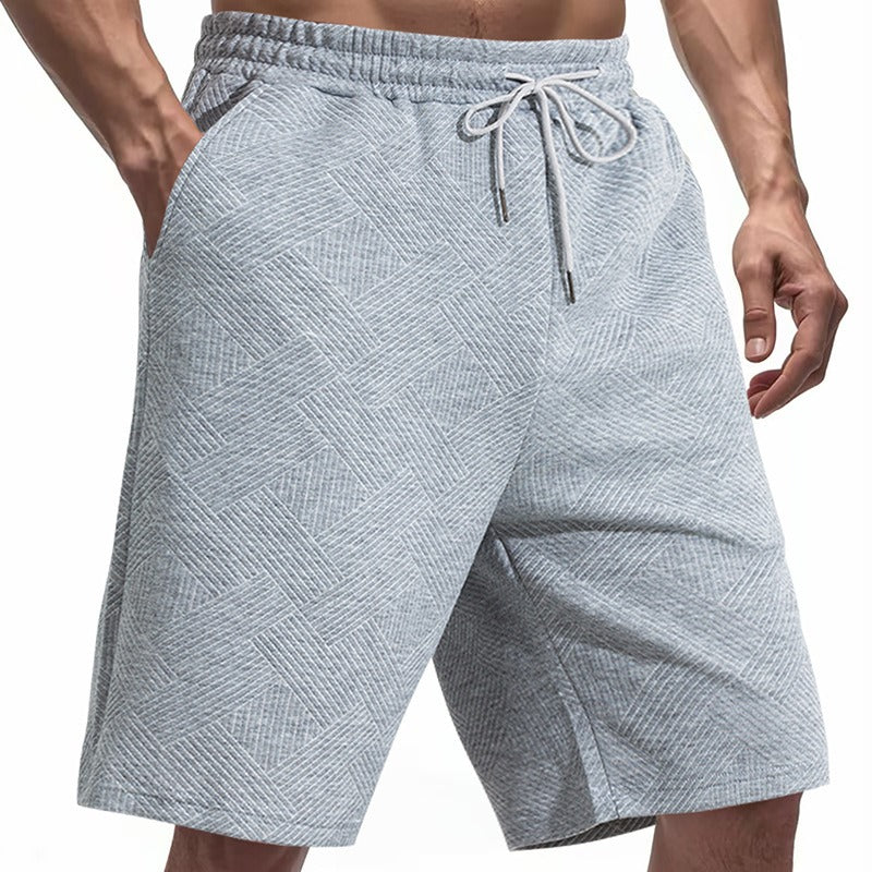 Men's Heavyweight Jacquard Streetwear Shorts - Summer Hip-Hop Casual Collection | YLG-12