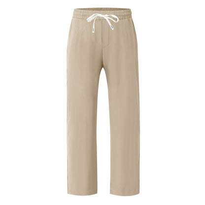 Men’s Relaxed Fit Linen Cargo Pants | Breathable Summer Wear Trousers | MGTZ-6