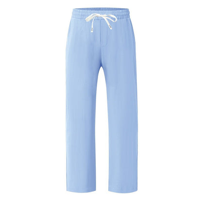 Men’s Relaxed Fit Linen Cargo Pants | Breathable Summer Wear Trousers | MGTZ-6
