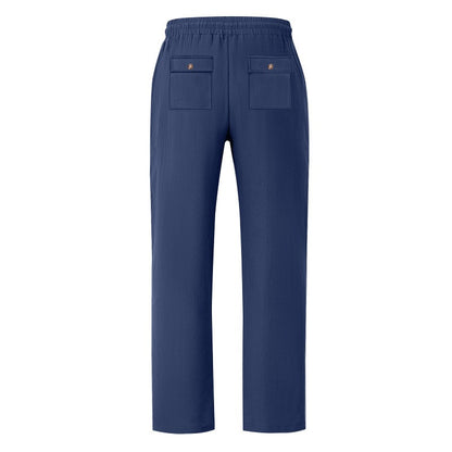 Men’s Relaxed Fit Linen Cargo Pants | Breathable Summer Wear Trousers | MGTZ-6