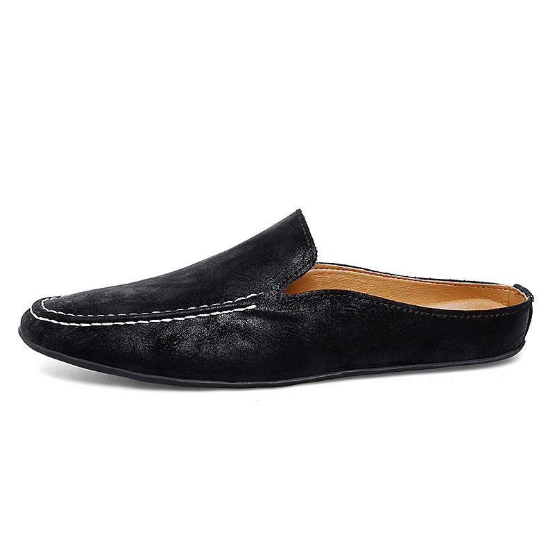 Men's Outdoor Breathable Casual Half Shoes Slip-On Driving Loafers | 8822