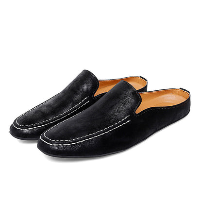 Men's Outdoor Breathable Casual Half Shoes Slip-On Driving Loafers | 8822