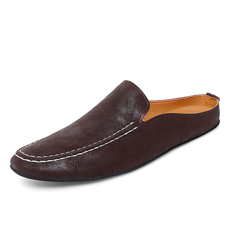 Men's Outdoor Breathable Casual Half Shoes Slip-On Driving Loafers | 8822