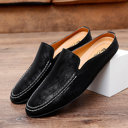 Men's Outdoor Breathable Casual Half Shoes Slip-On Driving Loafers | 8822