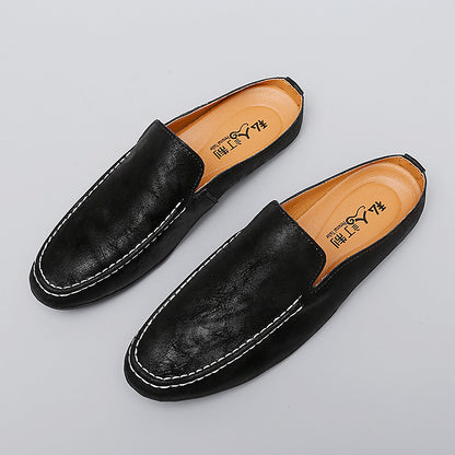 Men's Outdoor Breathable Casual Half Shoes Slip-On Driving Loafers | 8822