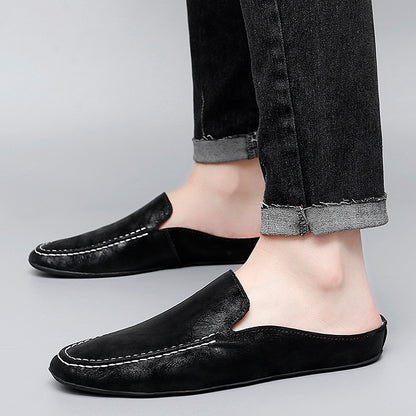 Men's Outdoor Breathable Casual Half Shoes Slip-On Driving Loafers | 8822