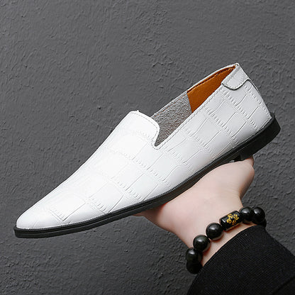 Men's Summer Casual Loafers Genuine Leather Moccasins Breathable Shoes | 2207